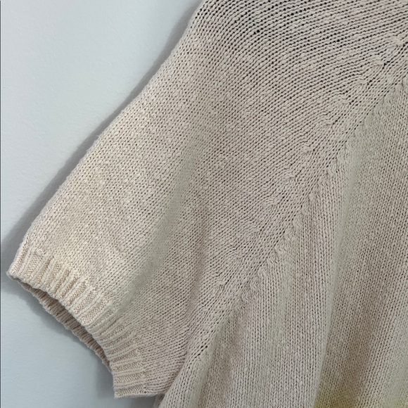 Madewell Cream and Soft Yellow Ombre Knit Style #AM300 Cropped Top Size S - Picture 7 of 16